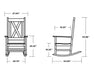 Polywood Polywood White Braxton Porch Rocking Chair White Rocking Chair R180WH 190609112669