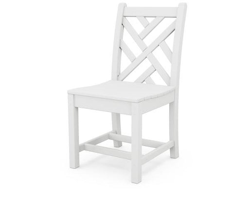 Polywood Polywood White Chippendale Dining Side Chair White Chairs CDD100WH 845748027014
