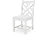 Polywood Polywood White Chippendale Dining Side Chair White Chairs CDD100WH 845748027014