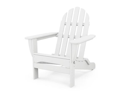 Polywood Polywood White Classic Folding Adirondack Chair White Adirondack Chair AD5030WH 845748000550