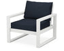 Polywood Polywood White EDGE Club Chair White / Marine Indigo Chair 4601-WH145991 190609134814