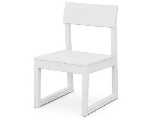 Polywood Polywood White EDGE Dining Side Chair White Side Chair EMD100WH 190609159749