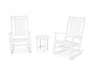 Polywood Polywood White Estate 3-Piece Rocking Chair Set White Rocking Chair PWS471-1-WH 190609114014