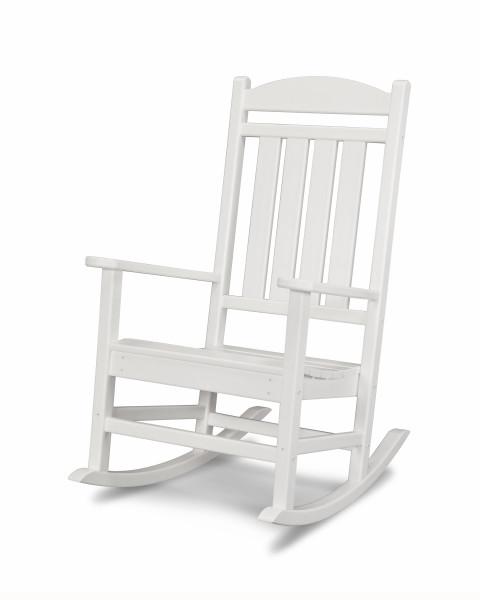 Polywood Polywood White Presidential Rocking Chair White Rocking Chair R100WH 845748014434