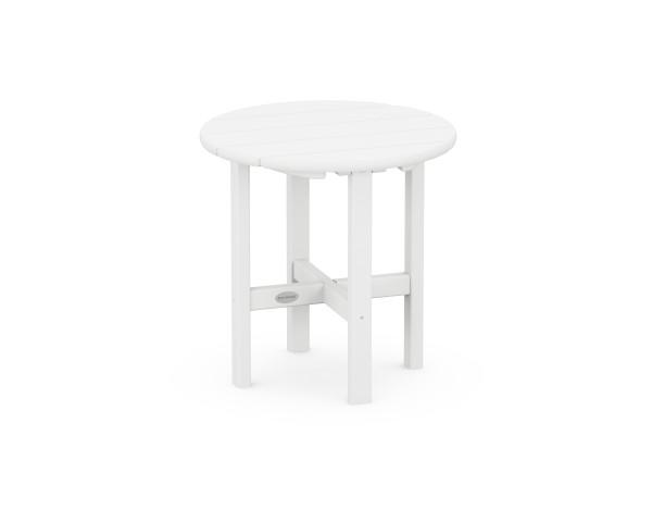 Polywood Polywood White Round 18" Side Table White Side Table RST18WH 845748007214