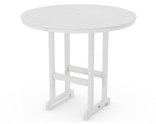 Polywood Polywood White Round 48" Bar Table White Bar Table RBT248WH 845748021203