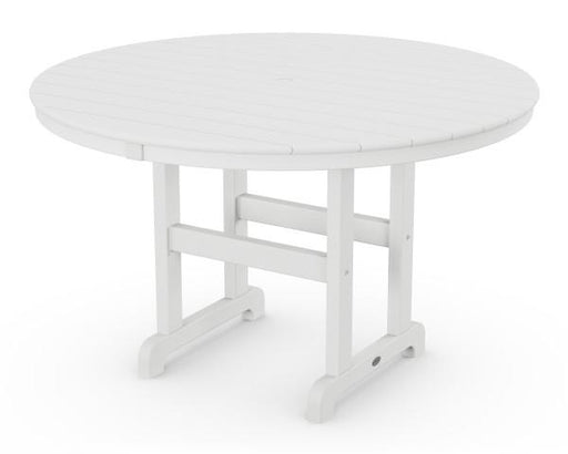 Polywood Polywood White Round 48" Dining Table White Dining Table RT248WH 845748024808
