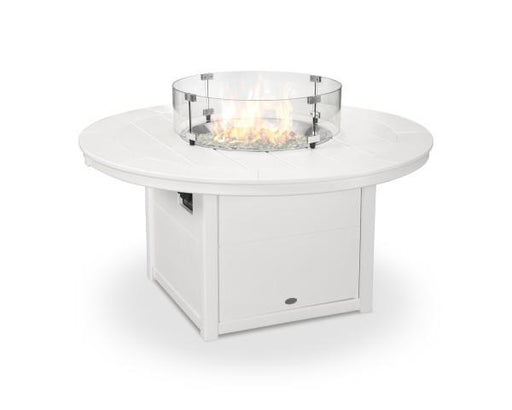 Polywood Polywood White Round 48" Fire Pit Table White Table CTF48RWH 190609060786