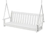 Polywood Polywood White Vineyard 60" Porch Swing White Porch Swing Bed GNS60WH 845748009553