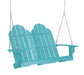 Wildridge Wildridge Classic 4 ft. Recycled Plastic Adirondack Porch Swing Aruba Blue Porch Swing LCC-204-AB