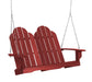Wildridge Wildridge Classic 4 ft. Recycled Plastic Adirondack Porch Swing Cardinal Red Porch Swing LCC-204-CR