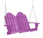 Wildridge Wildridge Classic 4 ft. Recycled Plastic Adirondack Porch Swing Purple Porch Swing LCC-204-PU