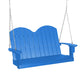 Wildridge Wildridge Classic 4 ft. Recycled Plastic Savannah Porch Swing Blue Poly Porch Swing LCC-203-BL