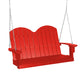 Wildridge Wildridge Classic 4 ft. Recycled Plastic Savannah Porch Swing Bright Red Poly Porch Swing LCC-203-BR