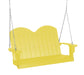 Wildridge Wildridge Classic 4 ft. Recycled Plastic Savannah Porch Swing Lemon Yellow Poly Porch Swing LCC-203-LY