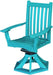 Wildridge Wildridge Classic Outdoor Swivel Rocker Side Chair W/Arms Aruba Blue Rocking Chair LCC-255-AB