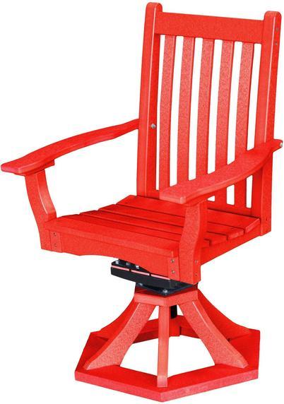Wildridge Wildridge Classic Outdoor Swivel Rocker Side Chair W/Arms Bright Red Rocking Chair LCC-255-BRR