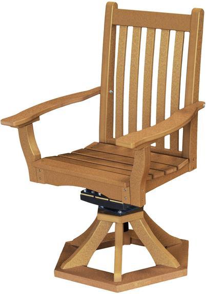 Wildridge Wildridge Classic Outdoor Swivel Rocker Side Chair W/Arms Cedar Rocking Chair LCC-255-CE