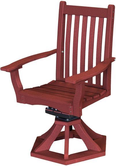 Wildridge Wildridge Classic Outdoor Swivel Rocker Side Chair W/Arms Cherry Wood Rocking Chair LCC-255-CHW