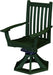 Wildridge Wildridge Classic Outdoor Swivel Rocker Side Chair W/Arms Lime Green Rocking Chair LCC-255-LIG