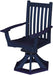 Wildridge Wildridge Classic Outdoor Swivel Rocker Side Chair W/Arms Patriot Blue Rocking Chair LCC-255-PAB