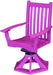 Wildridge Wildridge Classic Outdoor Swivel Rocker Side Chair W/Arms Purple Rocking Chair LCC-255-PU