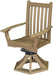 Wildridge Wildridge Classic Outdoor Swivel Rocker Side Chair W/Arms Weathered Wood Rocking Chair LCC-255-WW