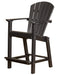 Wildridge Wildridge Classic Recycled Plastic 26" High Dining Chair Black Chair LCC-251-B