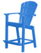 Wildridge Wildridge Classic Recycled Plastic 26" High Dining Chair Blue Chair LCC-251-BL