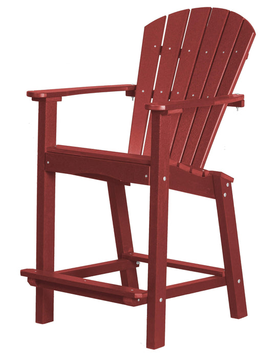 Wildridge Wildridge Classic Recycled Plastic 26" High Dining Chair Cardinal Red Chair LCC-251-CR