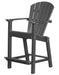 Wildridge Wildridge Classic Recycled Plastic 26" High Dining Chair Dark Gray Chair LCC-251-DG