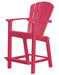 Wildridge Wildridge Classic Recycled Plastic 26" High Dining Chair Dark Pink Chair LCC-251-DP