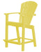 Wildridge Wildridge Classic Recycled Plastic 26" High Dining Chair Lemon Yellow Chair LCC-251-LY