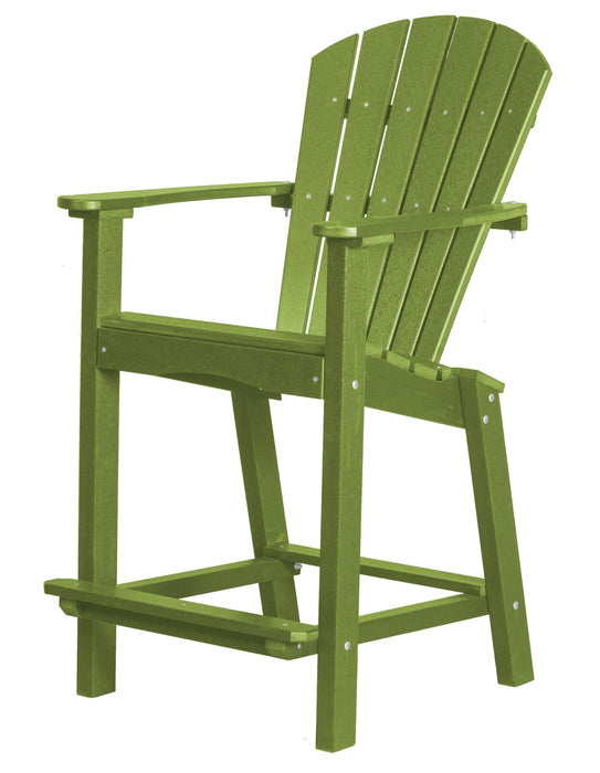 Wildridge Wildridge Classic Recycled Plastic 26" High Dining Chair Lime Green Chair LCC-251-LG