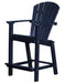 Wildridge Wildridge Classic Recycled Plastic 26" High Dining Chair Patriot Blue Chair LCC-251-PAB