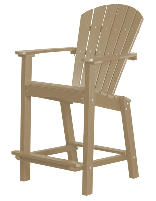 Wildridge Wildridge Classic Recycled Plastic 26" High Dining Chair Weatherwood Chair LCC-251-WW