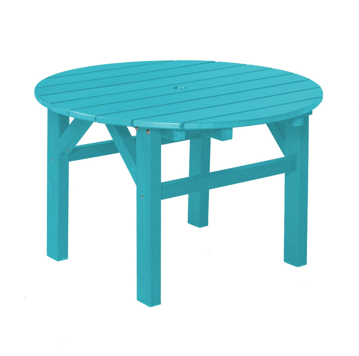 Wildridge Wildridge Classic Recycled Plastic 33inch Occasional Table Aruba Blue Outdoor Table LCC-220-AB