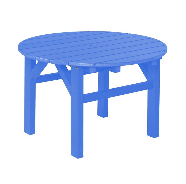 Wildridge Wildridge Classic Recycled Plastic 33inch Occasional Table Blue Outdoor Table LCC-220-BL