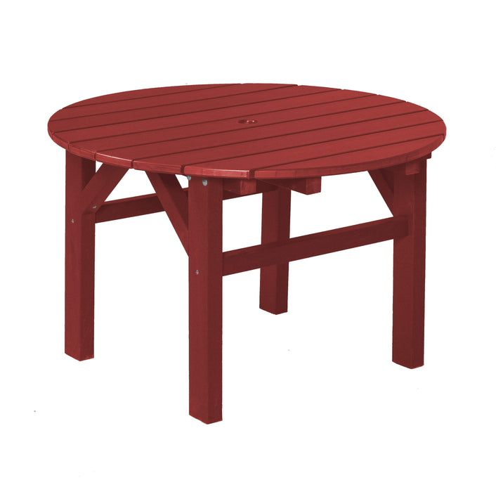 Wildridge Wildridge Classic Recycled Plastic 33inch Occasional Table Cardinal Red Outdoor Table LCC-220-CR