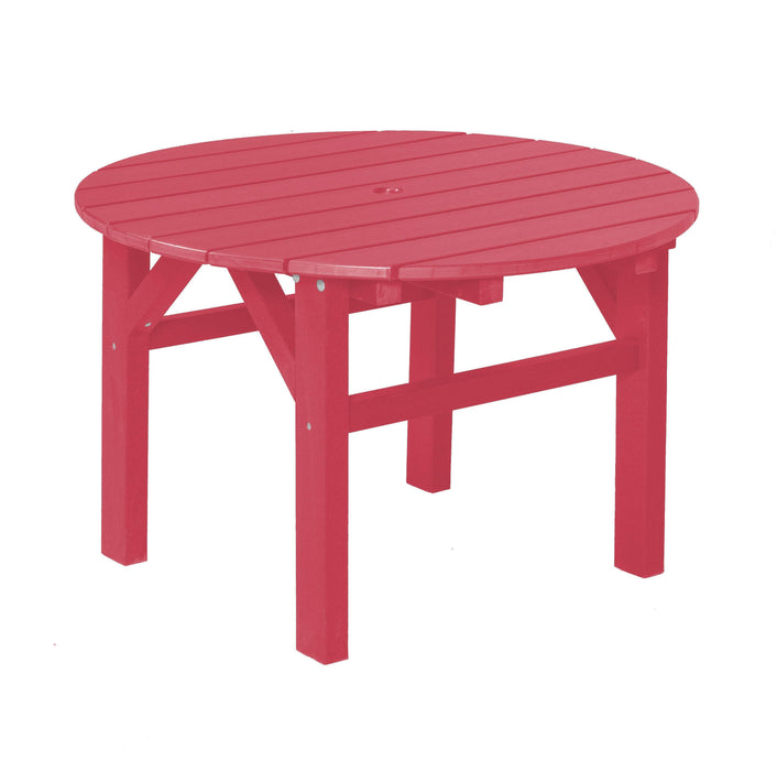 Wildridge Wildridge Classic Recycled Plastic 33inch Occasional Table Dark Pink Outdoor Table LCC-220-DP