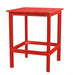 Wildridge Wildridge Classic Recycled Plastic 42" High Dining Table Bright Red Outdoor Table LCC-287-BR