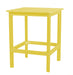 Wildridge Wildridge Classic Recycled Plastic 42" High Dining Table Lemon Yellow Outdoor Table LCC-287-LY