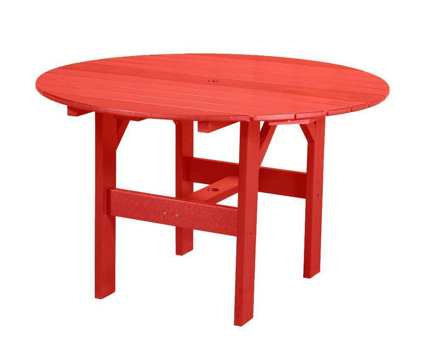 Wildridge Wildridge Classic Recycled Plastic 46" Round Outdoor Table Bright Red Outdoor Table LCC-279-BR