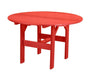 Wildridge Wildridge Classic Recycled Plastic 46" Round Outdoor Table Bright Red Outdoor Table LCC-279-BR