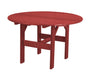 Wildridge Wildridge Classic Recycled Plastic 46" Round Outdoor Table Cardinal Red Outdoor Table LCC-279-CR