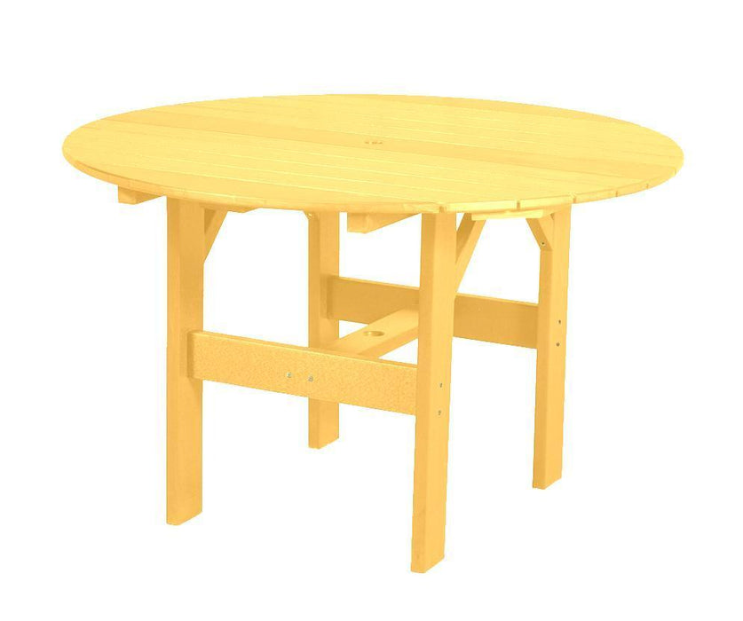 Wildridge Wildridge Classic Recycled Plastic 46" Round Outdoor Table Lemon Yellow Outdoor Table LCC-279-LY