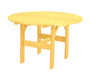Wildridge Wildridge Classic Recycled Plastic 46" Round Outdoor Table Lemon Yellow Outdoor Table LCC-279-LY