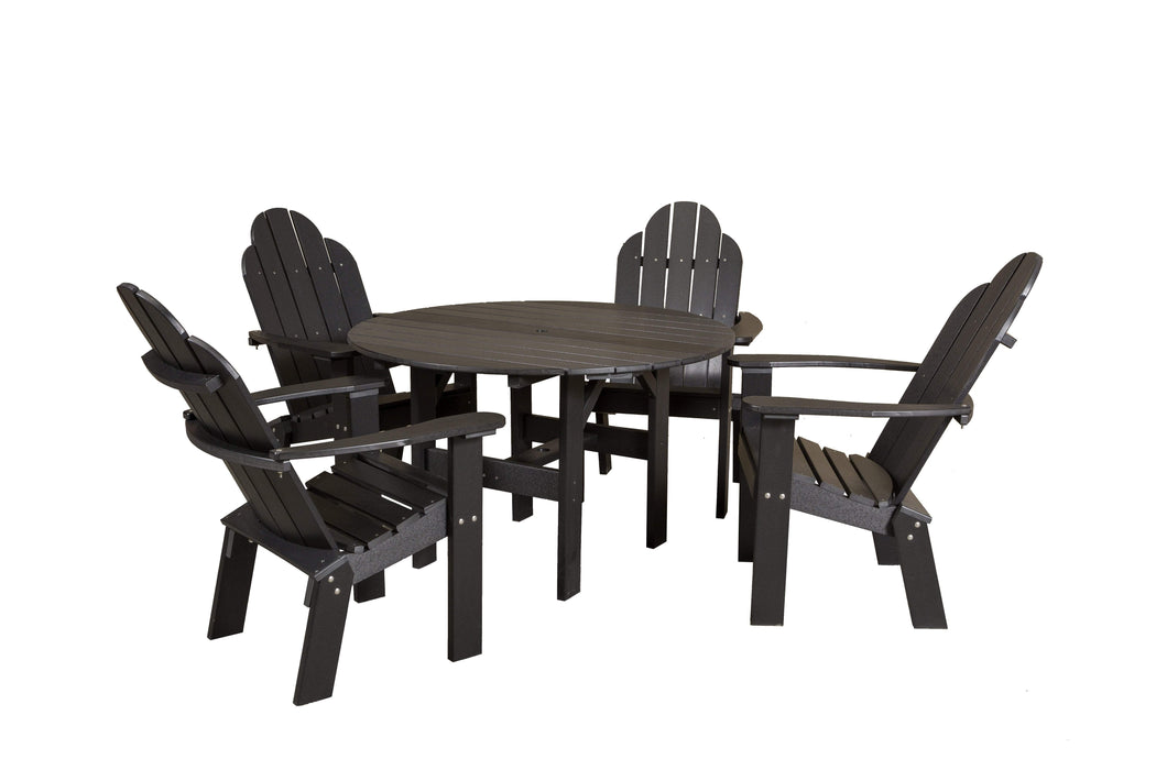 Wildridge Wildridge Classic Recycled Plastic 5 Piece Seating Set Black Dining Sets LCC-280-B
