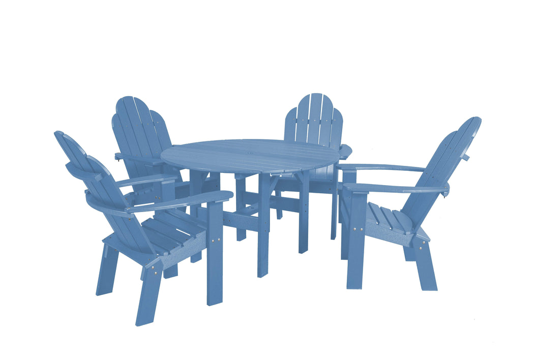 Wildridge Wildridge Classic Recycled Plastic 5 Piece Seating Set Powder Blue Dining Sets LCC-280-POB
