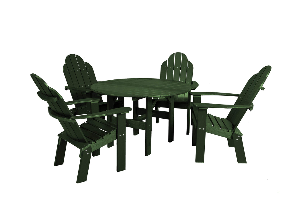 Wildridge Wildridge Classic Recycled Plastic 5 Piece Seating Set Turf Green Dining Sets LCC-280-TG